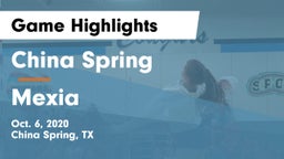 China Spring  vs Mexia  Game Highlights - Oct. 6, 2020