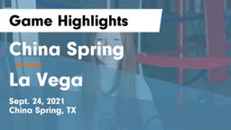 China Spring  vs La Vega  Game Highlights - Sept. 24, 2021