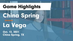 China Spring  vs La Vega  Game Highlights - Oct. 12, 2021