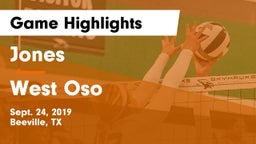 Jones  vs West Oso  Game Highlights - Sept. 24, 2019