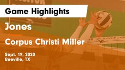 Jones  vs Corpus Christi Miller Game Highlights - Sept. 19, 2020