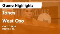 Jones  vs West Oso Game Highlights - Oct. 27, 2020
