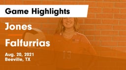 Jones  vs Falfurrias  Game Highlights - Aug. 20, 2021