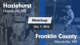 Matchup: Hazlehurst High vs. Franklin County  2016