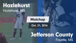 Matchup: Hazlehurst High vs. Jefferson County  2016
