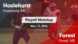 Matchup: Hazlehurst High vs. Forest  2016