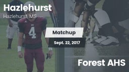 Matchup: Hazlehurst High vs. Forest AHS  2017
