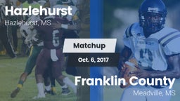 Matchup: Hazlehurst High vs. Franklin County  2017