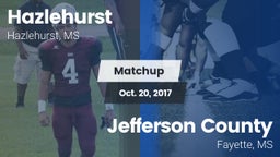 Matchup: Hazlehurst High vs. Jefferson County  2017