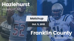 Matchup: Hazlehurst High vs. Franklin County  2018