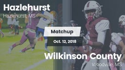 Matchup: Hazlehurst High vs. Wilkinson County  2018