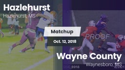 Matchup: Hazlehurst High vs. Wayne County  2018