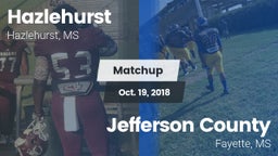 Matchup: Hazlehurst High vs. Jefferson County  2018
