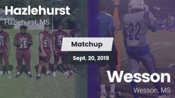 Matchup: Hazlehurst High vs. Wesson  2019