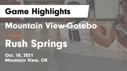 Mountain View-Gotebo  vs Rush Springs  Game Highlights - Oct. 18, 2021