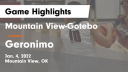 Mountain View-Gotebo  vs Geronimo   Game Highlights - Jan. 4, 2022