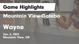 Mountain View-Gotebo  vs Wayne Game Highlights - Jan. 6, 2022
