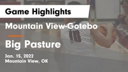 Mountain View-Gotebo  vs Big Pasture Game Highlights - Jan. 15, 2022