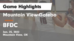 Mountain View-Gotebo  vs BFDC Game Highlights - Jan. 25, 2022
