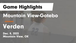 Mountain View-Gotebo  vs Verden  Game Highlights - Dec. 8, 2023