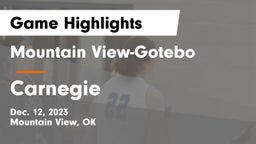 Mountain View-Gotebo  vs Carnegie  Game Highlights - Dec. 12, 2023