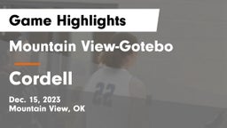Mountain View-Gotebo  vs Cordell  Game Highlights - Dec. 15, 2023