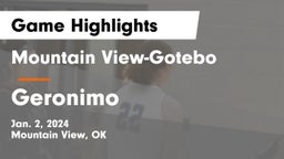 Mountain View-Gotebo  vs Geronimo   Game Highlights - Jan. 2, 2024