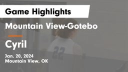 Mountain View-Gotebo  vs Cyril  Game Highlights - Jan. 20, 2024