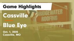 Cassville  vs Blue Eye  Game Highlights - Oct. 1, 2020