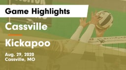 Cassville  vs Kickapoo  Game Highlights - Aug. 29, 2020