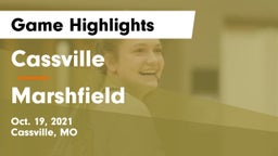 Cassville  vs Marshfield  Game Highlights - Oct. 19, 2021