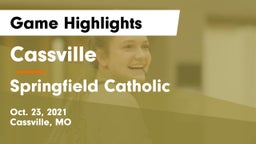 Cassville  vs Springfield Catholic  Game Highlights - Oct. 23, 2021