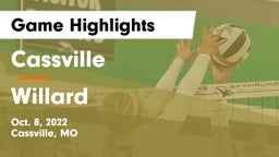 Cassville  vs Willard  Game Highlights - Oct. 8, 2022