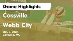 Cassville  vs Webb City  Game Highlights - Oct. 8, 2022