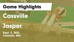 Cassville  vs Jasper  Game Highlights - Sept. 2, 2023