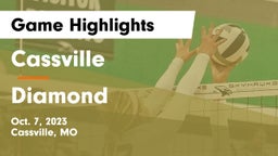 Cassville  vs Diamond  Game Highlights - Oct. 7, 2023