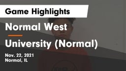 Normal West  vs University (Normal)  Game Highlights - Nov. 22, 2021