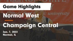 Normal West  vs Champaign Central  Game Highlights - Jan. 7, 2022