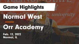 Normal West  vs Orr Academy  Game Highlights - Feb. 12, 2022