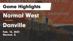 Normal West  vs Danville  Game Highlights - Feb. 15, 2022