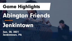 Abington Friends  vs Jenkintown  Game Highlights - Jan. 28, 2021
