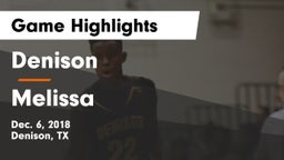 Denison  vs Melissa  Game Highlights - Dec. 6, 2018