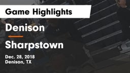 Denison  vs Sharpstown  Game Highlights - Dec. 28, 2018