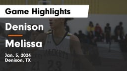 Denison  vs Melissa  Game Highlights - Jan. 5, 2024