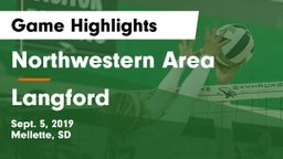 Northwestern Area  vs Langford  Game Highlights - Sept. 5, 2019