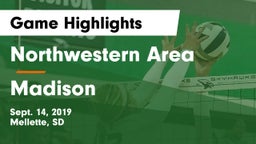 Northwestern Area  vs Madison  Game Highlights - Sept. 14, 2019