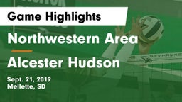 Northwestern Area  vs Alcester Hudson Game Highlights - Sept. 21, 2019