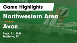 Northwestern Area  vs Avon Game Highlights - Sept. 21, 2019