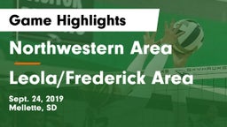 Northwestern Area  vs Leola/Frederick Area Game Highlights - Sept. 24, 2019