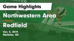 Northwestern Area  vs Redfield Game Highlights - Oct. 5, 2019